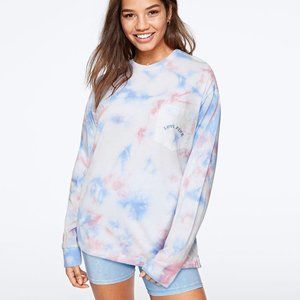 PINK Victoria's Secret Tops - VS PINK LONG SLEEVE CAMPUS TEE PINK Victoria's Secret Tops - VS PINK LONG SLEEVE CAMPUS TEE